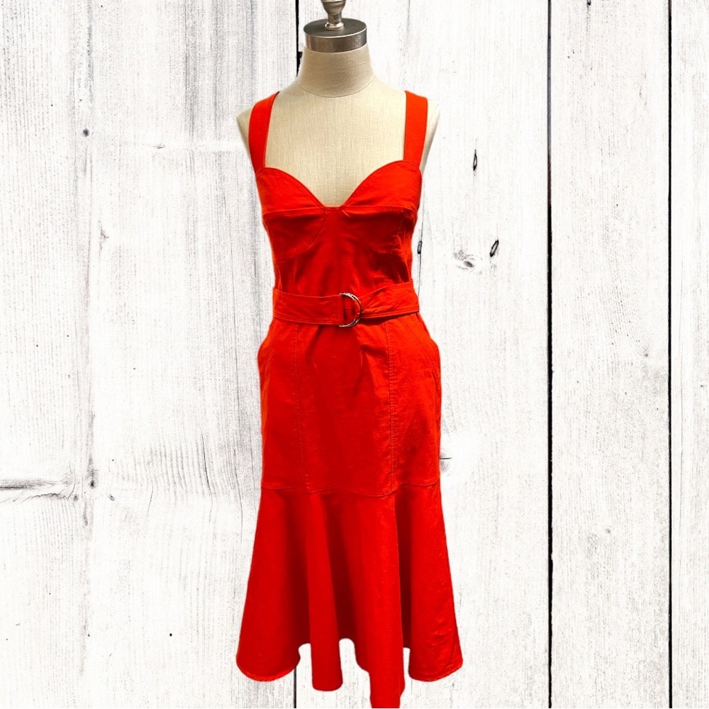 NWT A.L.C. Orange Fit & Flair Dress - Size 10